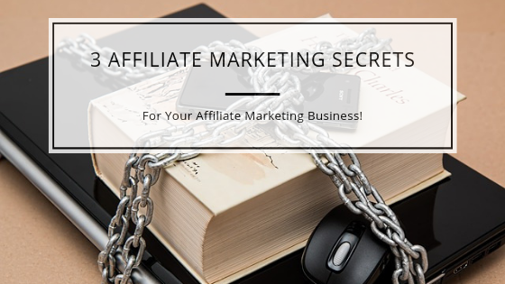 3 Affiliate Marketing Secrets For Your Affiliate Marketing Business